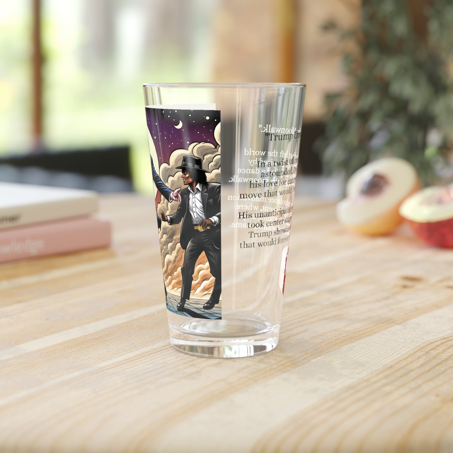 Donald Trump Unveils the Moonwalk [Pint Glass, 16oz]