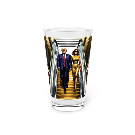 Donald Trump Descends the Escalator [Pint Glass, 16oz]