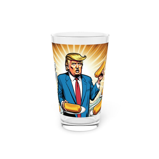 Donald Trump Bakes the First Twinkie [Pint Glass, 16oz]